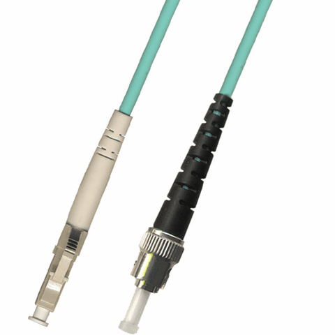 1M Multimode Simplex Fiber Optic Cable (50/125) - LC to ST 10GB