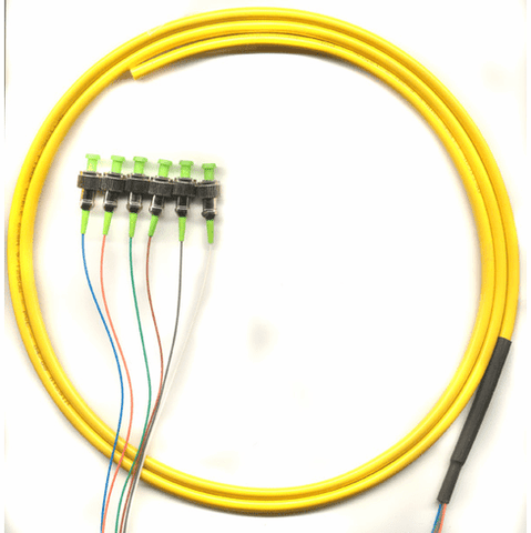 2M FC/APC x6 to PIGTAIL 0.9mm Singlemode 6 Strand Fiber Optic Pigtail Singlemode (9/125) DL