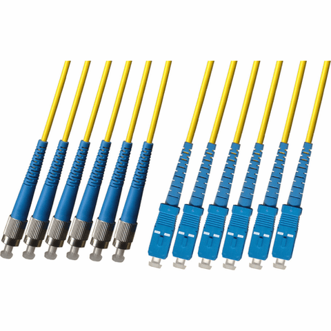 FC/SC 6 Strand Fiber Optic Cable (9/125) Singlemode 100M