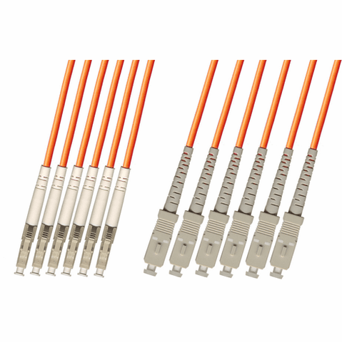 LC/SC 6 Strand Fiber Optic Cable (50/125) Multimode 100M