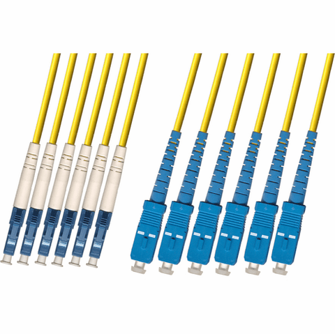 LC/SC 6 Strand Fiber Optic Cable (9/125) Singlemode 100M