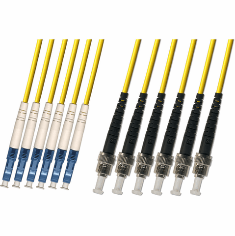 LC/ST 6 Strand Fiber Optic Cable (9/125) Singlemode 100M